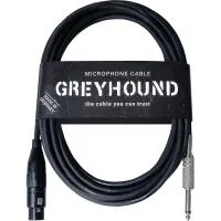 KLOTZ GRHXP100 GREYHOUND готовый микрофонный кабель, разъемы Amphenol XLR female - Jack mono длина 10 m