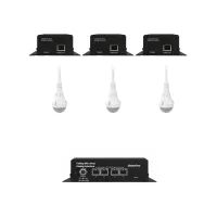 ClearOne CM Array2/W-A Bundle C- Комплект из 3 белых потолочных микрофонных массивов с аналоговым выходом, 3 передатчиков и приемника