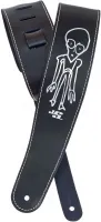 PLANET WAVES 25LS-JS2 JOE SATRIANI LEATHER STRAP GREY MAN кожаный гитарный ремень, модель Джо Сатриани, рисунок Grey Man