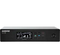 SHURE GLXD4E Z2 Цифровой приёмник 2404-2478 МГц, 1 аналоговый выход XLR, 1 аналоговый выход 6.3 мм, встроенные антенны, встроенный порт для зарядки ак