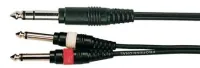 Аудио кабель Soundking BB314-3M, джек 6.3 - 2X джек 6.3, 3 м