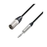 Adam Hall K5 BMV 0100 - Кабель микрофонный, Neutrik XLR (M) - TRS (jack) stereo 6.3 mm, 0.22 мм2, 1 м