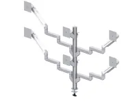 ErgoFount DFS-603G- Настольное крепление для 6 мониторов диагональю до 24'' (2х3), четыре из которых на шарнирных вылетах, струбцина типа G, макс. нагрузка 51 кг