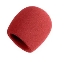 Adam Hall D913Red  поролоновая ветрозащита для микрофона, красная