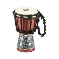 Meinl hdj8-xxs (уценка)  мини-джембе 4 1/2" african style, цвет flower design
