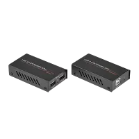 AVCLINK UT-50D Комплект передатчик и приемник сигнала USB 2.0 по витой паре. Вход/Выход передатчика: 1 x USB B/1 x RJ45. Вход/Выход приемника: 1 x RJ45/2 x USB A. Максимальное расстояние: 50 м. Категория кабеля: Cat5e/Cat 6.  Поддержка POC. Рекомендован д