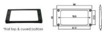 Hosco h-mr-1fi  рамка для нэкового хамбакера, flat top and curved bottom, ivory, пластик
