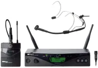 AKG WMS470 PRES SET BD1 (650.1-680МГц) радиосистема: приёмник SR470, порт. передатчик+микрофон СK99L+микрофон с оголовьем C555L
