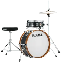 TAMA LJK28S-CCM CLUB-JAM MINI COMPACT 2-piece DRUM KIT ударная установка из 2 барабанов, цвет черный, материал мерсава/тополь.