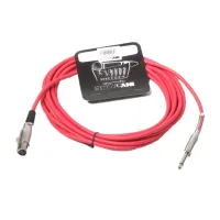 INVOTONE ACM1005 R - микрофонный кабель, 6,3 джек моно - XLR (мама),  (красный)