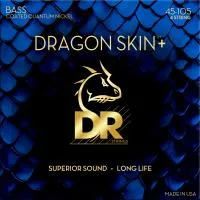 DR DBQ-45 - струны для 4-струнной бас-гитары, Калибр: 45-105, Серия: DRAGON SKIN+™, Обмотка: никель, Покрытие: микротонкое