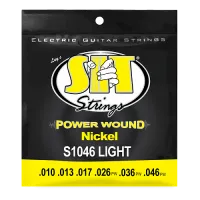Струны для электрогитары SIT S1046, Powerwound Nickel Light, 10-46