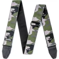 Dunlop d6716 jacquard ranger green  дизайнерский ремень для гитары, жаккардовая ткань c кожей