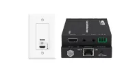 Настенный передатчик HDBaseT Infobit [WP70-T] , 1-ганговый. HDMI 2.0 18,0 Гбит/с, 70 м для 1080p, 40 м для 4K/60 Гц, HDCP2.2, PoC, двунаправленный ИК и RS232.