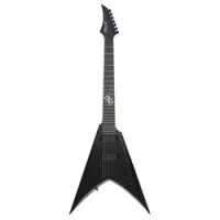 Solar guitars v2.7c  7-струнная электрогитара, hh, t-o-m, цвет чёрный матовый, чехол в комплекте