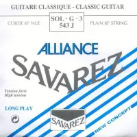 543J Alliance Отдельная 3-я струна для классической гитары, сильное натяжение, Savarez