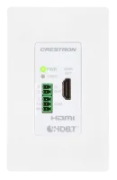 Crestron DM-RMC-4K-100-C-1G-W-T, приемник и контроллер помещений по витой паре. HDBaseT, HDMI OUT (1), управления ИК и RS-232 , белый