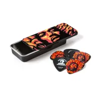 Dunlop jhpt14h jimi hendrix voodoo fire pick tin sale  сувенирный набор медиаторов в пенале, жесткие