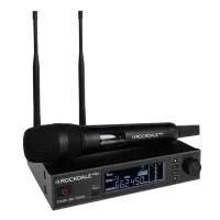 Радиосистема Rockdale Pro Stage 200 Bk Vocal [вокальная, с ручным металлическим передатчиком и ЖК-дисплеем, переключаемые частоты, использование до 10 систем в одном частотном диапазоне, две внешние антенны на приемнике (диверситивные системы)]