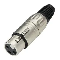 Adam hall 7898  разъем xlr (f) металлический корпус/ металлическая крышка