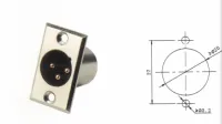 INLINE PA1048 Разъем XLR-M панельный 3pin