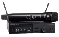 SHURE SLXD24E/K8B H56 цифровая радиосистема с ручным микрофоном KSM8,  с двойной диафрагмой динамический кардиоидный, 470-638 МГц. Черный