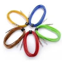 PL-A6 BLUE гитарный кабель длиной 6 м, металлические разъемы, цвет синий, Smiger