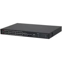 Dahua DH-S4228-24GT-240- Управляемый сетевой коммутатор, 24 порта 1G PoE, 2 порта 1G и 2 порта 1G SFP