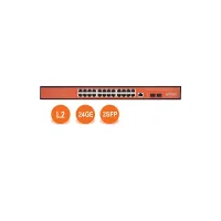 WI-MS326GF, Коммутатор управляемый L2, порты 24 100/1000Base-TX  + 2 SFP