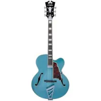 D'Angelico Premier EXL-1 OT  полуакустическая электрогитара c чехлом, мини-хамбакер, цвет бирюзовый