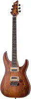 SCHECTER C-1 EXOTIC SPALTED MAPLE SNVB - 6 струнная электрогитара, 24 лада, корпус: красное дерево с топом из клёна, гриф: клён с накладкой из черного дерева, звукосниматели: H+H Schecter Diamond 78, регулировки: громкость, тон 3х позиционный переключател