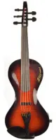 5-string electric violin Skyinbow S1TR5 - Профессиональная 5 струнная электрическая скрипка S1. Цвет корпуса - прозрачный красный.