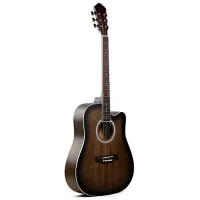 Karavan K-4140 TBS Гитара акустическая с вырезом, верхняя дека ива, обечайка и нижняя дека липа, гриф махагони, накладка грифа палисандр