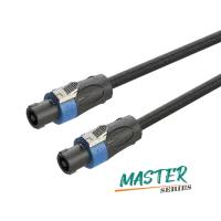 ROXTONE MSSS240/3 Кабель распаянный для громкоговорителей ,∮11mm 2x4mm2, 4конт. Speakon-4конт. Speakon (RS4F-N-BU), 3м