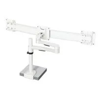 FORMING FUNCTION 4181502201- Настольный шарнирный кронштейн серии OSLO для 2 мониторов (1x2), макс. нагрузка 8 кг, зажим, белый