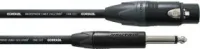 Cordial CPM 2,5 MP микрофонный кабель XLR male/моно джек 6,3 мм, разъемы Neutrik, 2,5 м, черный