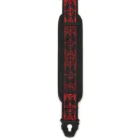 PLANET WAVES 50A12 WOVEN STRAP VOODOO тканый гитарный ремень, рисунок Voodoo