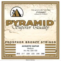 328100 Phosphor Bronze Комплект струн для акустической гитары, 13-56, Pyramid