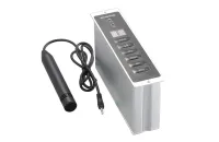 GONSIN TL-VDQC5500 Врезная консоль делегата с функцией синхроперевода. Индикация канала и уровня громкости. Разъемы для подключения микрофона и наушников (3,5 мм).