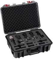 SE ELECTRONICS V PACK VENUE - набор микрофонов для ударной установки. В комплекте: 1 х микрофон V KICK, 2 х микрофона V BEAT, 1 х крепление V CLAMP, 1 х микрофон V7 X, пластиковый кейс