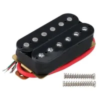 M433BK Звукосниматель магнитный хамбакер, нековый, кремовый/черный, Musiclily
