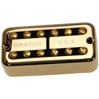 DiMarzio DP294FGBK PAF'TRON BRIDGE - звукосниматель для электрогитары, хамбакер, Алнико 5, 255 мВ, 9,13 кОм, золото/чёрный