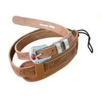 GRETSCH Gretsch Tooled Vintage Leather Guitar Strap, Russet ремень для гитары