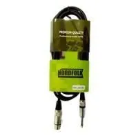 Nordfolk nmc246/3m  кабель xlr fem <=> 6.35 mm jack mono,   6 мм, 3 метра