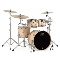 DW PERFORMANCE LACQUER Ударная установка 20"-10"-12"-14" без стоек и малого, клён, чёрная