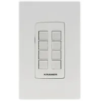 Kramer RC-308/US-D(W/B)- Панель управления универсальная с 8 кнопками с PoE, исполнение для США