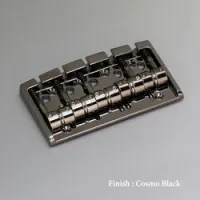 Gotoh 404sj-5-ck  бридж для 5-струнной бас гитары, стальные седла, черный хром