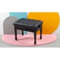 Hidrau x10/1 black polish  банкетка, черная полированная, сидение черная экокожа