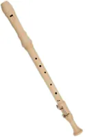 Tenor recorder Meinel 451-3 - Maple three-piece baroque system tenor recorder with double tone hole and one key