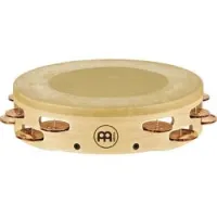 Meinl ae-mtah2bo  тамбурин 10" artisan edition, двухрядный, джинглы смешан бронз, кож мембрана